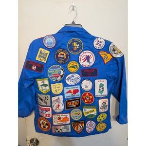 36 Vintage Youth Soccer Club Patches On Youth L(14-16) Hartwell Jacket NC,VA,SC